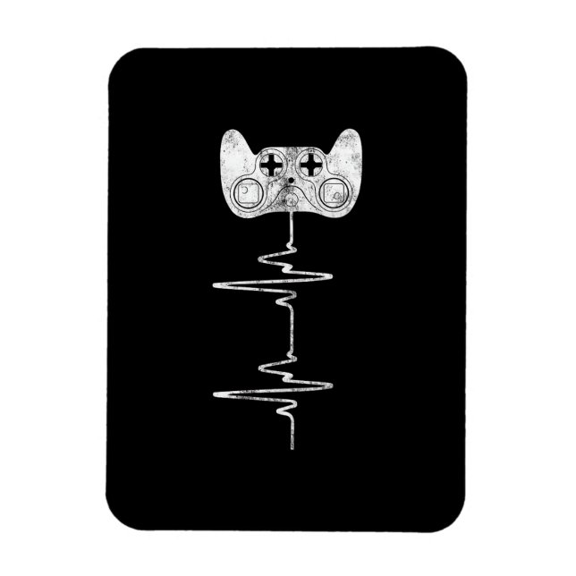 Gamer Heartbeat Video Game Lover  Magnet (Vertical)