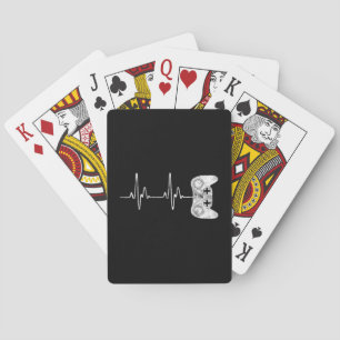 Gamer Heartbeat Video Game Lover Playing Cards