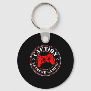 Gamer Heartbeat Video Game On Lover Extreme Gaming Key Ring
