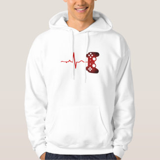 Gamer Heartbeat Video Games Gaming Boys Teens Men Hoodie