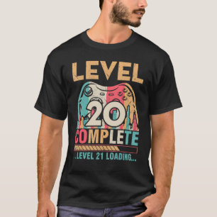 Gamer Husband Wife Marry Level 20 Complete Level 2 T-Shirt