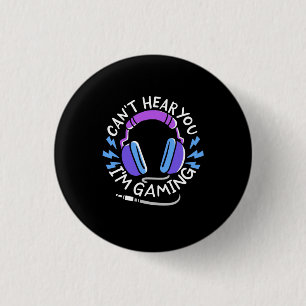 Gamer I Am Gaming 3 Cm Round Badge