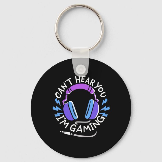 Gamer I Am Gaming Key Ring (Front)