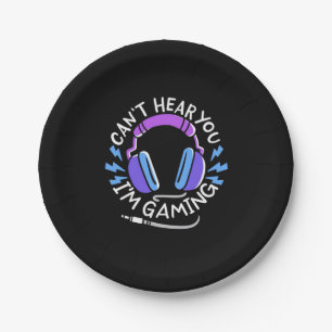 Gamer I Am Gaming Paper Plate
