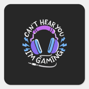 Gamer I Am Gaming Square Sticker