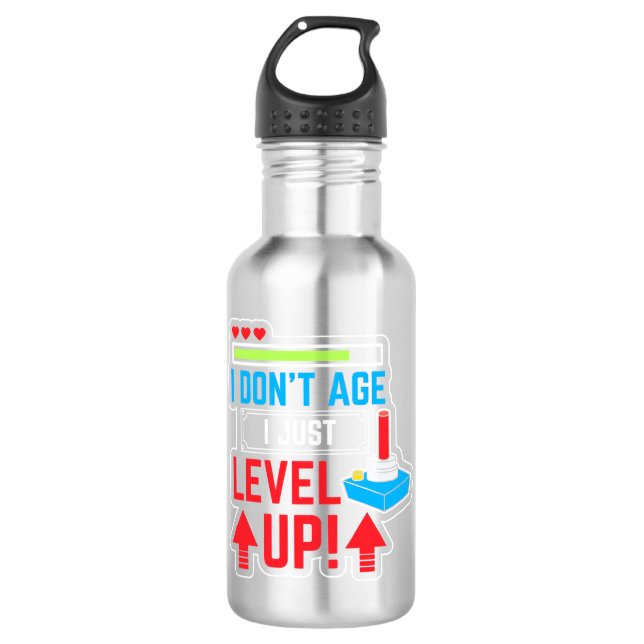 Gamer Just Level Up 710 Ml Water Bottle (Front)