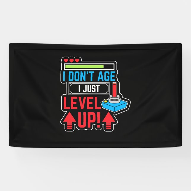 Gamer Just Level Up Banner (Horizontal)