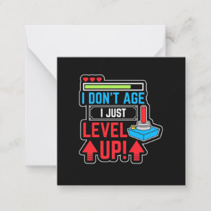 Gamer Just Level Up Card
