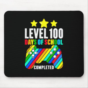 Gamer Level 100 Days Of School Completed Mouse Pad