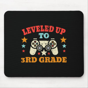 Gamer Levelled Up To 3rd Grade Third First Day Of  Mouse Pad
