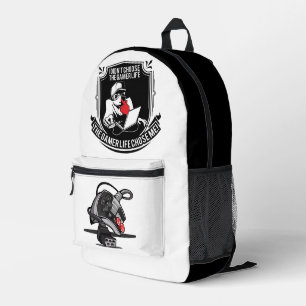 Gamer Life  Printed Backpack