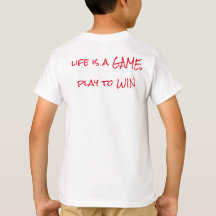 Gamer Logo Tee "life is a GAME, play to WIN."
