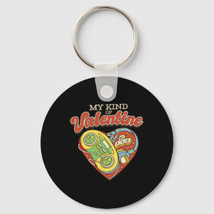 Gamer Love My Kind Of Valentine  Key Ring
