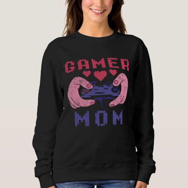 Gamer Mom Apparel Womens Video Game Sweatshirt (Front)