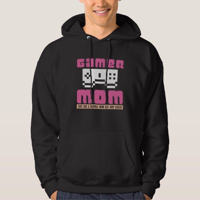 Gamer Mom Computer Game Video Game Console Mothers Hoodie (Front)