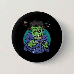 Gamer Monster Halloween Costume Gaming Video-game 6 Cm Round Badge