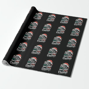 Gamer Most Likely To Play Video Games On Christmas Wrapping Paper