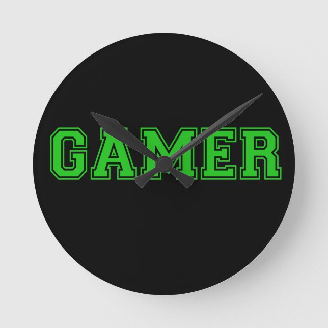 Gamer Most wanted Round Clock (Front)