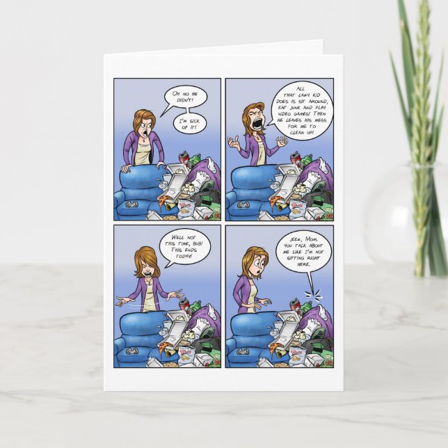 Gamer Mum Funny Mother's Day Card (Front)