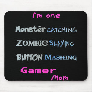 Gamer Mum (glittery text edition) Mouse Pad