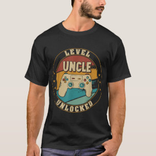 Gamer New Uncle Dad Mum Baby Announcement Pregnanc T-Shirt