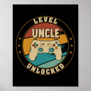 Gamer New Uncle Dad Mum Poster