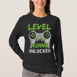 Gamer Nonno To Be Italian Gaming Level Nonno Unlo T-Shirt