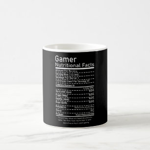 Gamer Nutritional Facts Funny Gaming Console Gift Coffee Mug