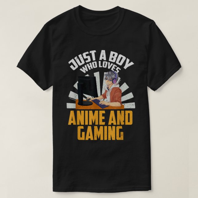 Gamer Otaku Boys Video Gaming Manga Kawaii Japan A T-Shirt (Design Front)