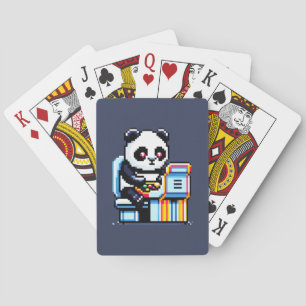 Gamer Panda - Cute Pixel Art Arcade Design Playing Cards