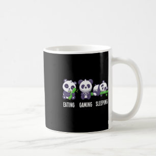 Gamer Panda Eating Gaming Sleeping For Multiplayer Coffee Mug