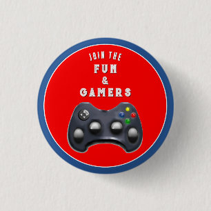 Gamer Party Favours 3 Cm Round Badge