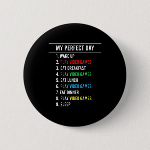 Gamer Perfect Day 6 Cm Round Badge