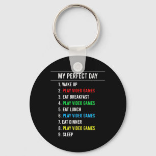 Gamer Perfect Day Key Ring