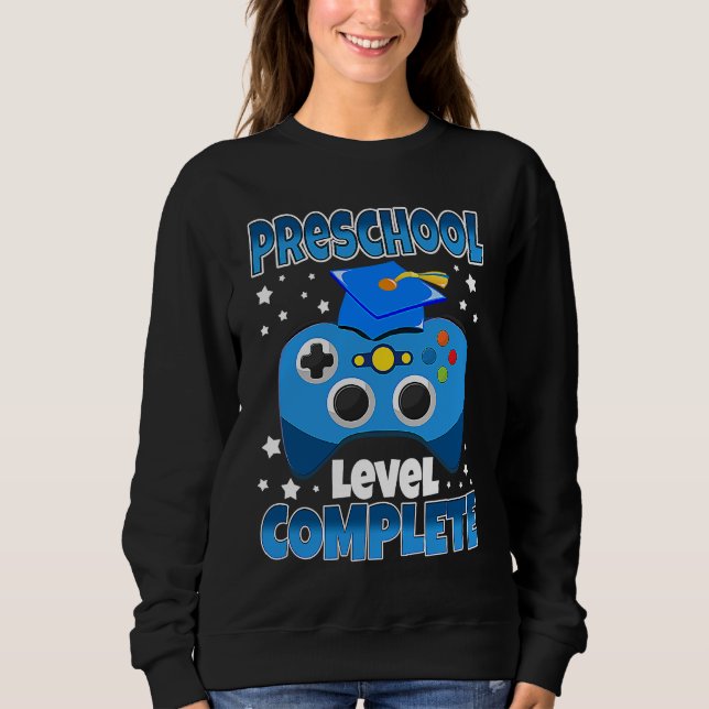 Gamer Preschool Level Complete Graduation Girls Bo Sweatshirt (Front)