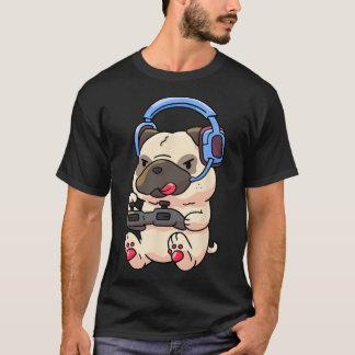 Gamer Pug Gaming Pugs Video Game Gift  T-Shirt