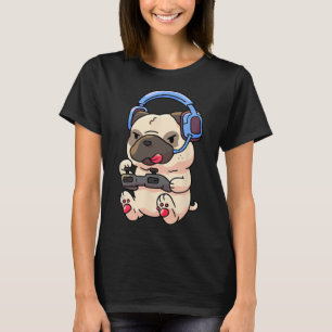 Gamer Pug Gaming Pugs Video Game Gift T-Shirt