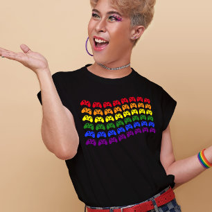 Gamer Rainbow Controllers Gay Pride Flag T-Shirt
