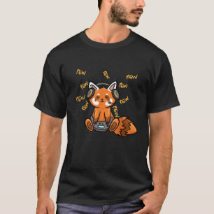 Gamer Red Panda Cute Red Panda Gaming Kids T-Shirt