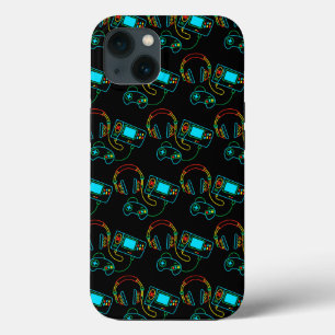 Gamer Retro Neon Pattern  iPhone 13 Case