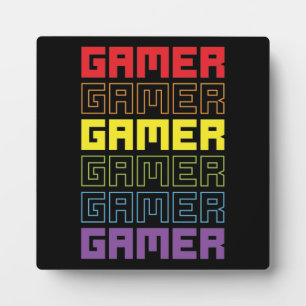 Gamer Retro Old School - Funny Video Gamer, Gaming Plaque