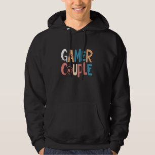 Gamer Romance Video Games Heart Pixel Art Gaming P Hoodie