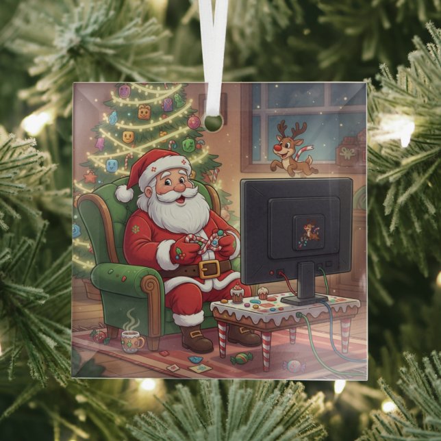 Gamer Santa Ornament (Insitu)