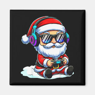 Gamer Santa Video Game Christmas Gaming  Magnet