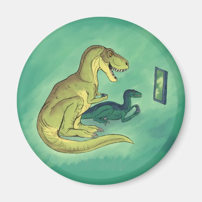 Gamer-Saurus Magnet (Front)