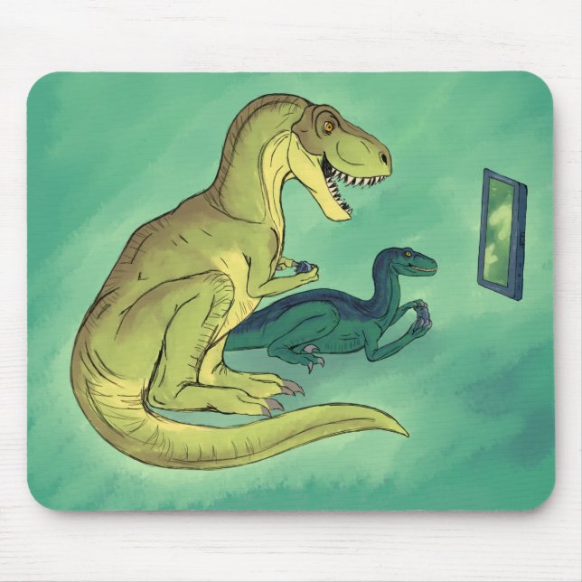 Gamer-Saurus Mouse Pad (Front)