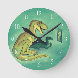 Gamer-Saurus Round Clock