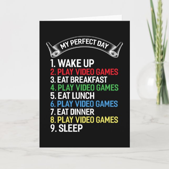 Gamer Saying Gaming Funny Gaming Gift Idea Card (Front)