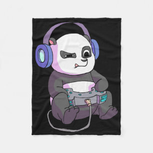 Gamer Shirt For Boys Gaming Teen Girl Funny Panda Fleece Blanket