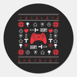 Gamer Shirts For Men - Christmas In July Gifts Classic Round Sticker